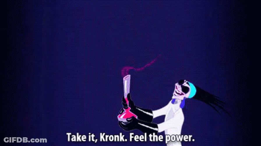 Feel The Power Kronk GIF