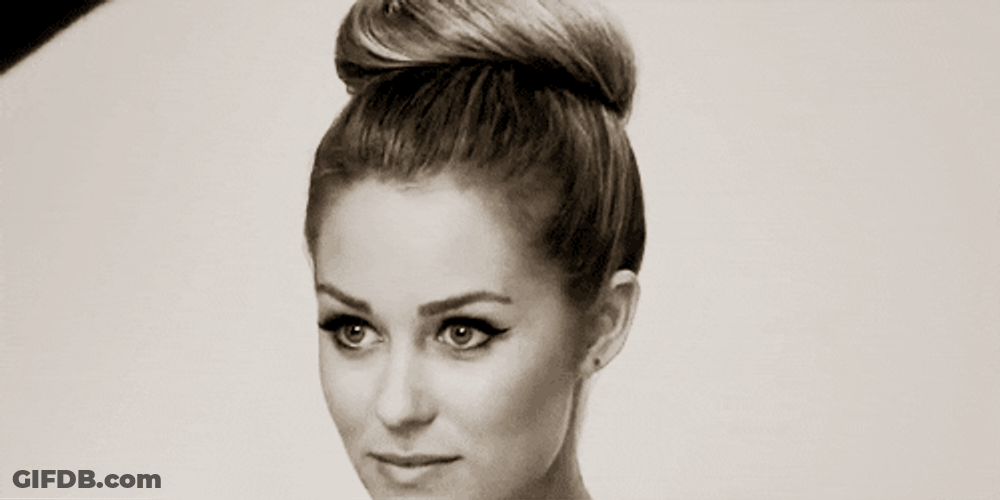 Feeling Beautiful With Crazy Hair Bun GIF