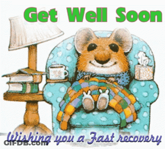 Feeling Better Fast Recovery Text Design GIF