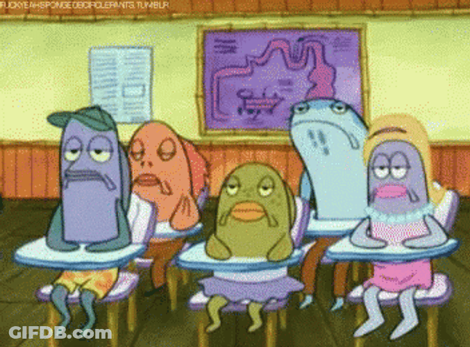 Feeling Drowsy In The Classroom GIF