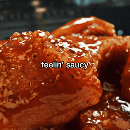 Feeling Saucy Sauce Pouring Into Chickens GIF