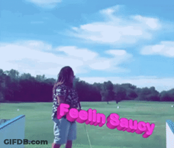 Feeling Saucy Woman Playing Golf GIF