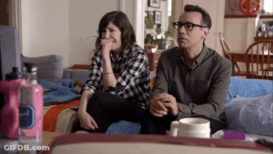 Feeling Sleepy Watching TV GIF