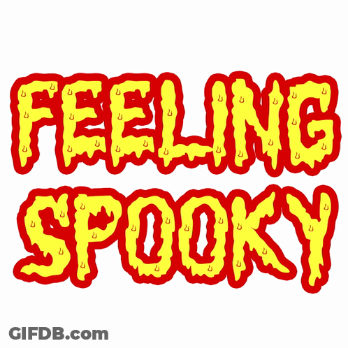 Feeling Spooky Sticker GIF