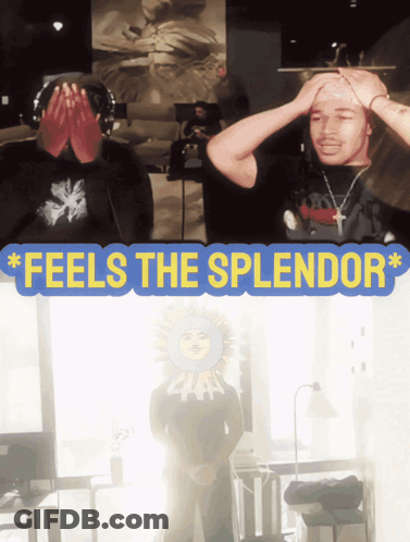 Feels The Splendor Man Covering Eyes GIF