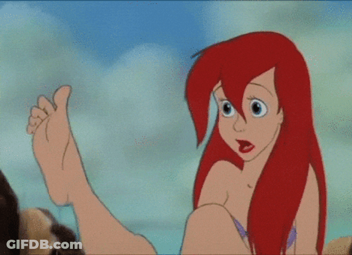 Feet Hurt Ariel Still Want It GIF