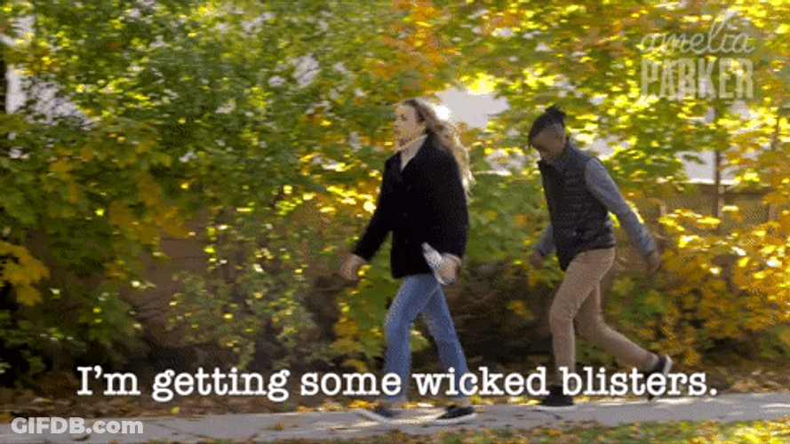 Feet Hurt Getting Wicked Blisters GIF