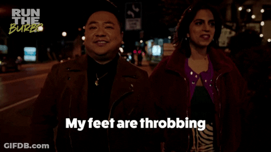 Feet Hurt It's Throbbing GIF