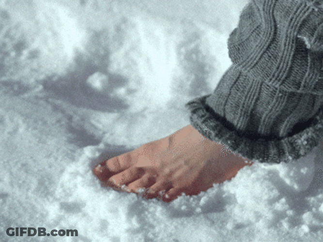 Feet Hurt Need Snow Therapy GIF
