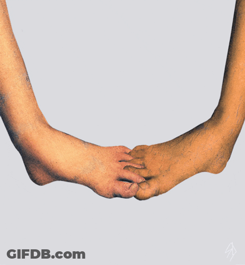 Feet Hurt Scrub It Together GIF