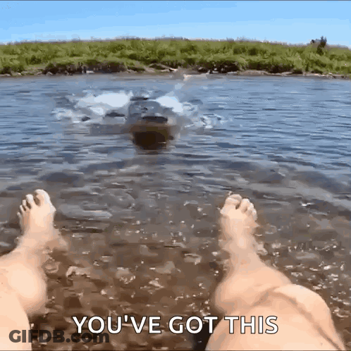 Feet In Water You've Got This GIF