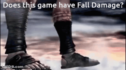 Feet With Does This Game Have Fall Damage GIF