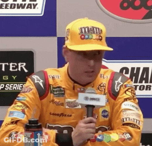 Feisty Drop The Mic Kyle Busch GIF