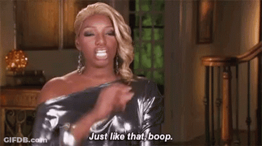 Feisty NeNe Leakes Finger Snap Boop GIF