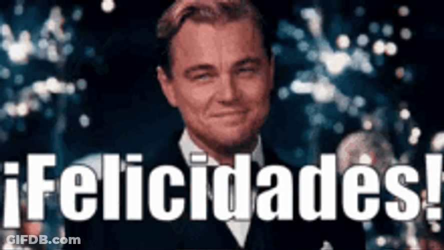 Felicidades  Leonardo DiCaprio Great Gatsby Cheers GIF