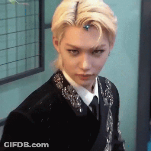 Felix K-Pop Rapper Handsome Smirk GIF