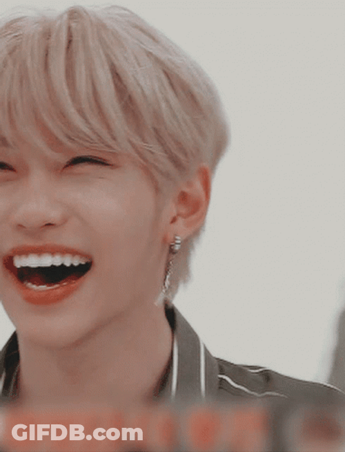 Felix Stray Kids Cute Laughing GIF