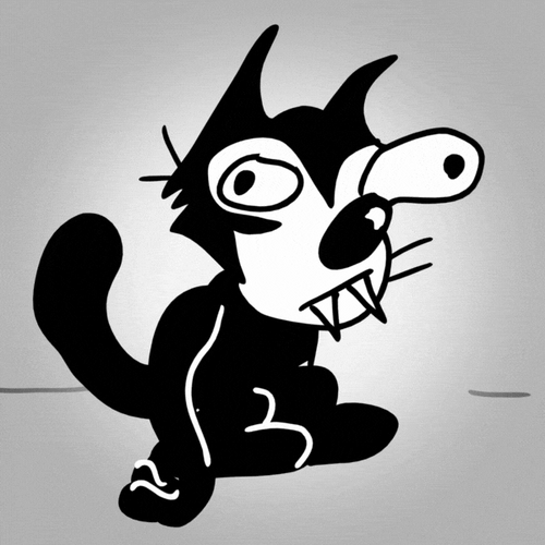 Felix The Cat Old Cartoon Drinking GIF