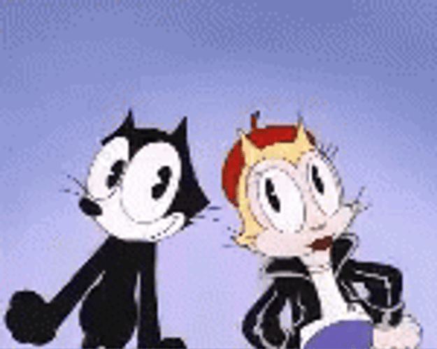 Felix The Cat Shoulder Dance GIF