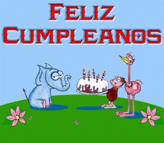 Feliz Cumpleaños Animal Friends GIF