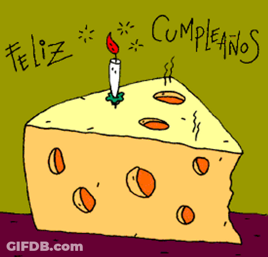 Feliz Cumpleaños Mouse In The Cheese GIF