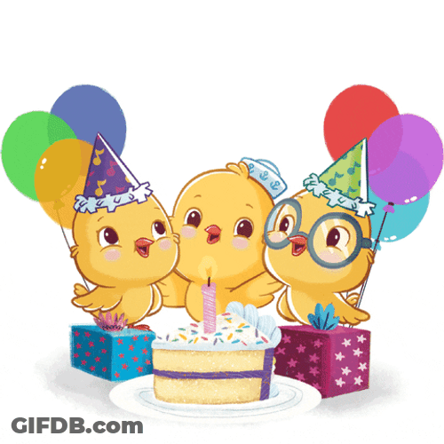 Feliz Cumpleaños With Chicks GIF