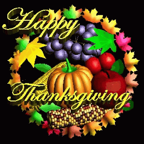 Feliz Dia De Accion De Gracias Fruit Compilation GIF