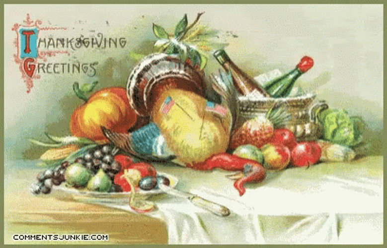 Feliz Dia De Accion De Gracias Grazing Table GIF