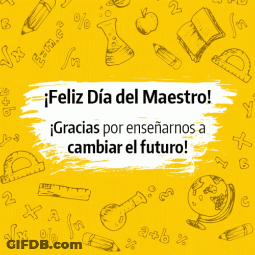 Feliz Dia De La Educadora GIF