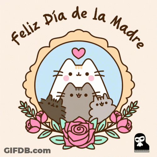 Feliz Dia De La Madre Pusheen Cat GIF