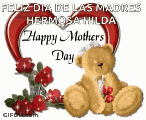 Feliz Dia De La Madres Cute Teddy Bear GIF
