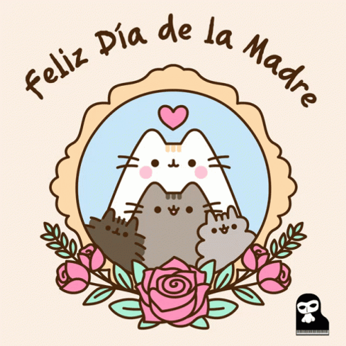 Feliz Dia De La Madres Pusheen Family GIF