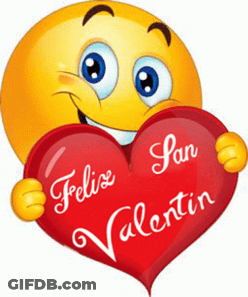 Feliz Dia De San Valentin Emoji GIF