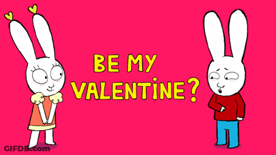 Feliz Dia De San Valentin Rabbits GIF
