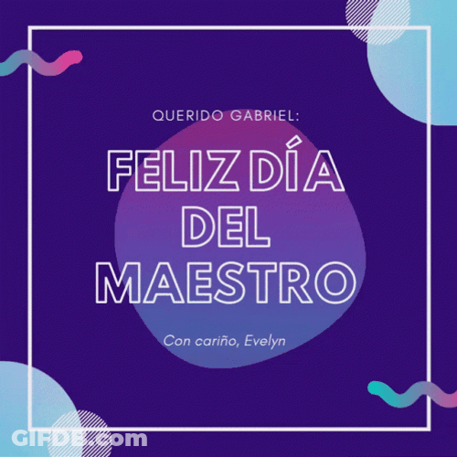 Feliz Dia Del Maestro GIF