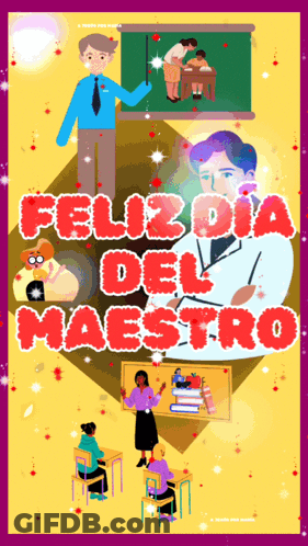 Feliz Dia Del Maestro Poster GIF