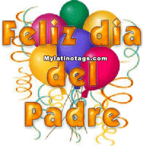 Feliz Dia Del Padre Balloon Background GIF
