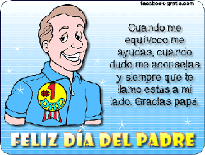 Feliz Dia Del Padre Number One Dad GIF