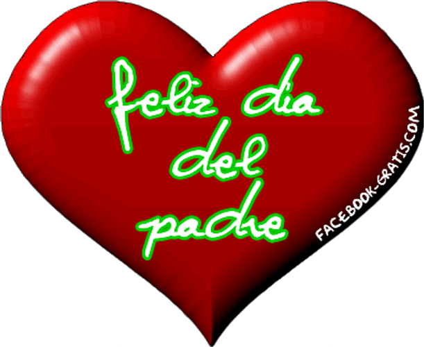 Feliz Dia Del Padre Red Heart GIF