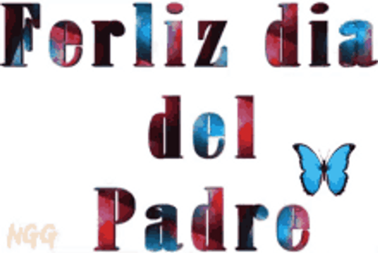 Feliz Dia Del Padre Spinning Text GIF