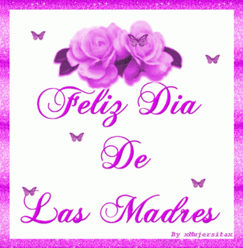 Feliz Die De Las Madres Simple Flowers GIF