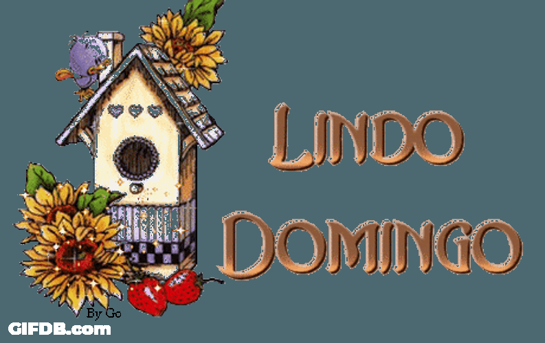 Feliz Domingo Birdhouse Computer Design GIF