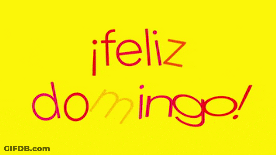 Feliz Domingo Computer Text Design GIF