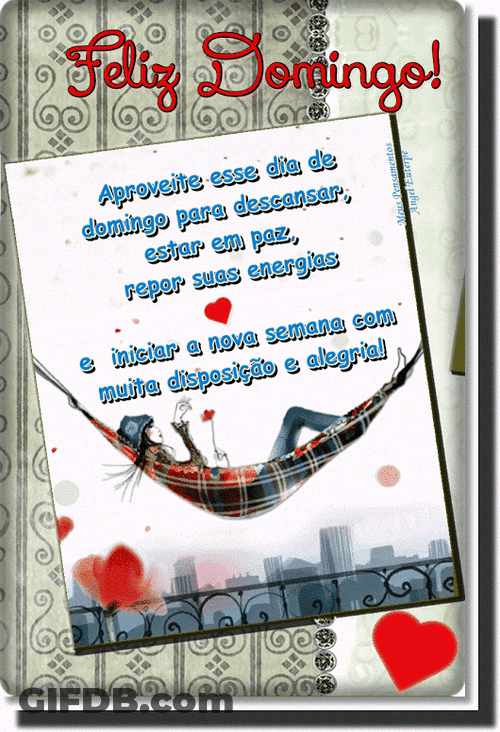 Feliz Domingo Hammock Creative Design GIF