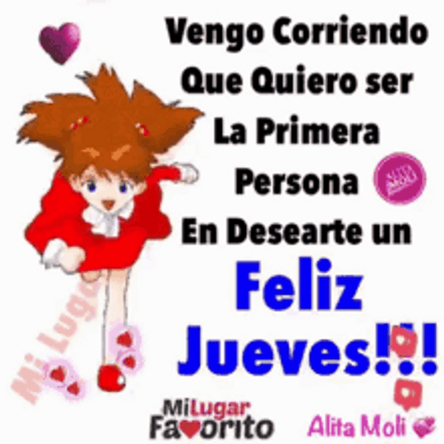 Feliz Jueves Cartoon Running GIF