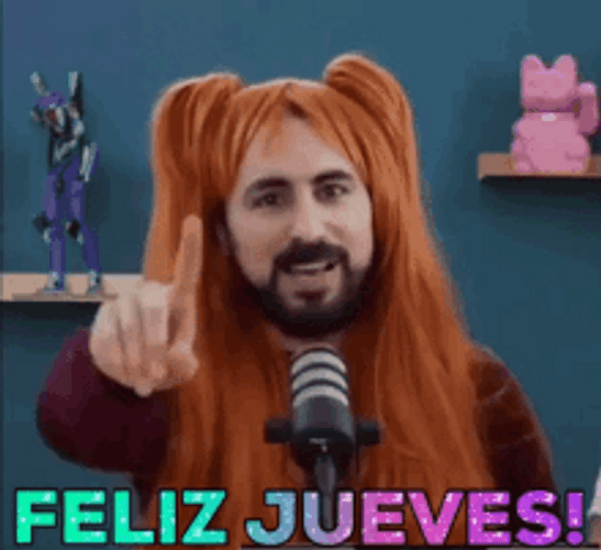 Feliz Jueves Javi Soap With Wig GIF