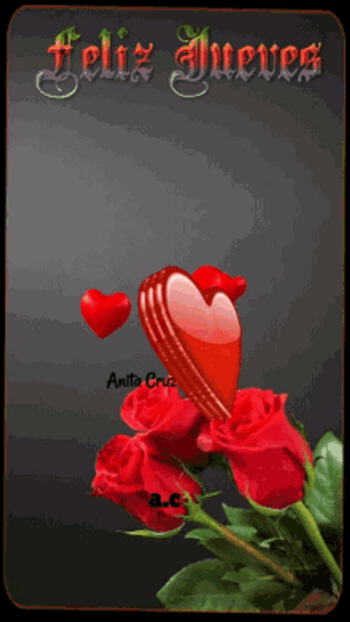 Feliz Jueves Love And Hearts GIF