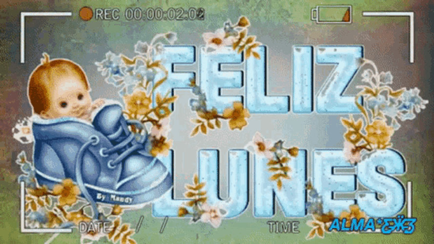 Feliz Lunes Baby Angel Animation GIF
