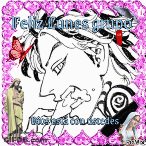 Feliz Lunes Boy Anime Illustration GIF