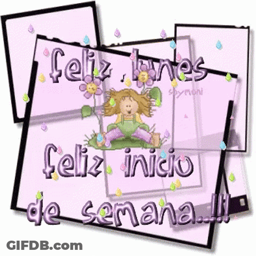 Feliz Lunes Inicio De Semana Cute Text GIF